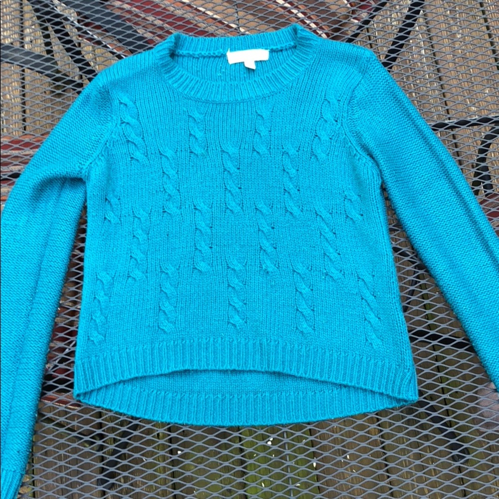 Teal sweater